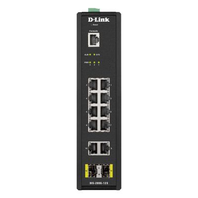 DIS-200G-12S D-Link 10x 10/100/1000Base-T & 2x SFP Industrial Smart Managed Switch