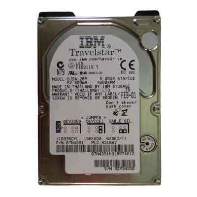 DJSA-205 IBM Travelstar 5GB 4.2K RPM 512KB Cache 2.5-Inch Hard Drive