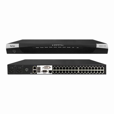DKX3-132 Raritan Inc. Dominion KX III 32 x Ports RJ-45 + 1 x Port Modem DB-9 + 1 x Port DVI-D 2 x Ports 1GbE RJ-45 LAN 1U Rack-mountable KVM Switch
