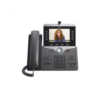 CP-8865-K9 Cisco 8865 5-Lines Dual-Port Ethernet 5-inch LCD Bluetooth Wi-Fi Video IP Phone