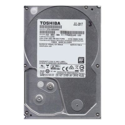 DT01ABA200V Toshiba 2TB 5.7K RPM 6Gb/s SATA 64MB Cache 3.5-Inch Hard Drive