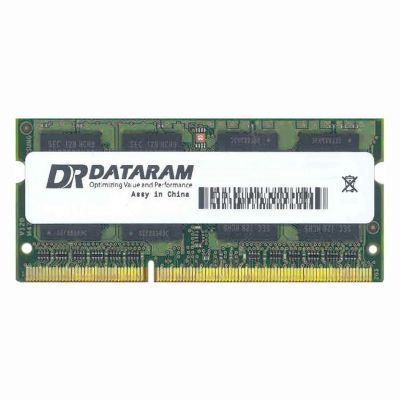 DVM16S2L8/4G Dataram 4GB DDR3-1600MHz PC3-12800 Non-ECC Unbuffered CL11 204-Pin SoDimm 1.35V Low Voltage Memory Module
