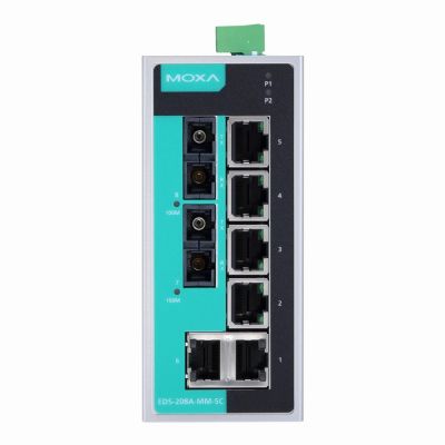 EDS-208A Moxa Unmanaged with 8 10/100BaseT(X) ports Ethernet switch