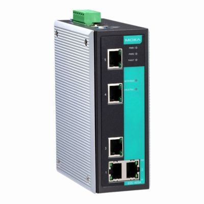 EDS-405A Moxa Entry-level managed with 5 10/100BaseT(X) ports Ethernet switch