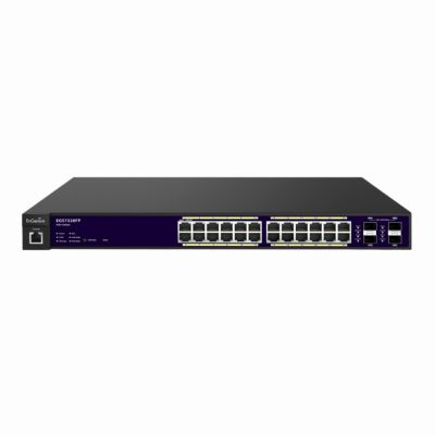 EGS7228FP EnGenius 24-Ports Gigabit PoE+ Layer 2 Switch (370W) with 4 Dual-Speed SFP