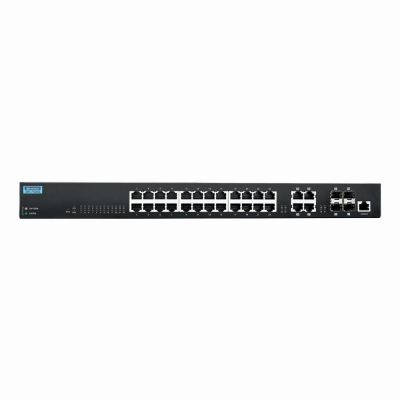 EKI-7428G-4CA-AE Advantech 24 x Ports 1000Base-T + 4 x Ports Combo SFP Layer 2 Managed Gigabit Ethernet Network Switch