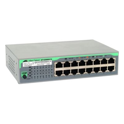 100-563-659 EMC AT-GS900/16 16-Port 10/100/1000Base-T Layer 2 Gigabit Switch