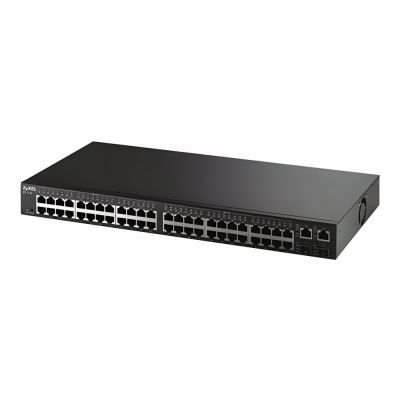 ES-1552 ZyXEL 1500 Series 48 x Ports 10/100Base-T + 2 x Ports 1GbE RJ-45 + 2 x Ports SFP Layer 2 Managed Rack-Mountable Fast Ethernet Switch
