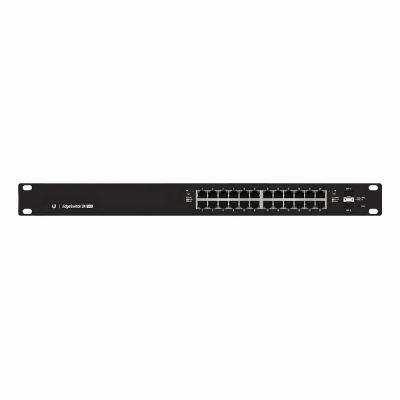 ES-24-250W Ubiquiti EdgeSwitch ES-24-250W 24 x Ports PoE+ 1000Base-T + 2 x Ports SFP 1U Rack-mountable Layer 3 Managed Gigabit Ethernet Network Switch
