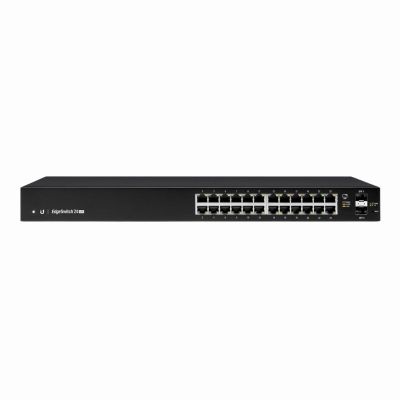 ES-24-LITE Ubiquiti EdgeSwitch 24 x RJ-45 Ports 1000Base-T + 2 x SFP Ports Layer 3 Managed Gigabit Ethernet Network Switch