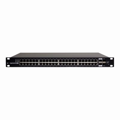 ES-48-500W Ubiquiti EdgeSwitch 48 x RJ-45 Ports PoE+ 1000Base-T + 2 x SFP Ports + 2 x SFP+ Ports Layer 3 Managed Rack-Mountable Gigabit Ethernet Network Switch