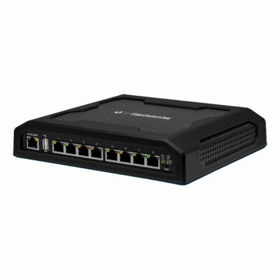 ES-8XP Ubiquiti EdgeSwitch 8 x Ports PoE 10/100/1000Base-T Wall-Mountable Managed Switch