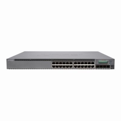 EX3300-24P Juniper EX3300 Series 24 x RJ-45 Ports PoE+ 10/100/1000Base-T Layer 3 Managed 1U Rack-mountable Stackable Gigabit Ethernet Network Switch