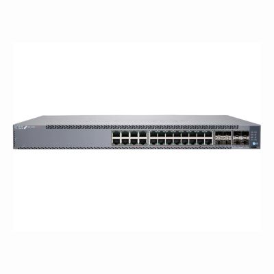 EX4100-24MP Juniper EX4100 Series 24 x Ports PoE 10/100/1000Base-T + 4 x 10GbE Uplink Ports + 4 x 25GbE Stacking/Uplink Ports Layer 3 Managed 1U Rack-mountable Gigabit Ethernet Network Switch