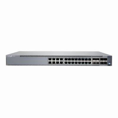 EX4100-24T-CHAS Juniper EX4100 Series EX4100-24T 24 x Ports 10/100/1000Base-T + 4 x 10GbE Uplink Ports + 4 x 25GbE Stacking/Uplink Ports Layer 3 Managed 1U Rack-mountable Gigabit Ethernet Network Switch