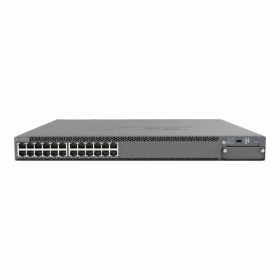 EX4400-24T-AFI-TAA Juniper EX4400 Series EX4400-24T-AFI 24 x Ports 10/100/1000Base-T + 4 x 25GbE Ports + 2 x 100GbE Layer 3 Managed 1U Rack-mountable Gigabit Ethernet Network Switch