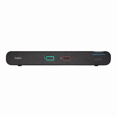 F1DN202KVM-UNN4 Belkin 2 x Ports Dual-Head Universal 2nd Gen Secure KVM Switch