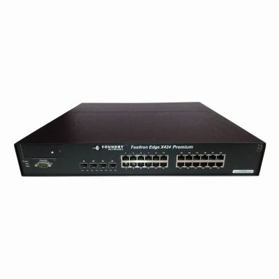 FESX424-PREM Foundry Networks Fastiron Edge X FESX424 Layer 3 Network Switch 4 x SFP (mini-GBIC) Shared 24 x 10/100/1000Base-T LAN