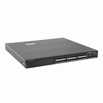 FPR6D Dell PowerSwitch N3224F-ON 24-Ports 1000Base-X SFP 4-Ports 10GBase-X SFP+ 2-Ports 100GBase-X QSFP28 Layer 3 Managed Stackable Front To Back Airflow Rack-mountable 1U Gigabit Ethernet Switch