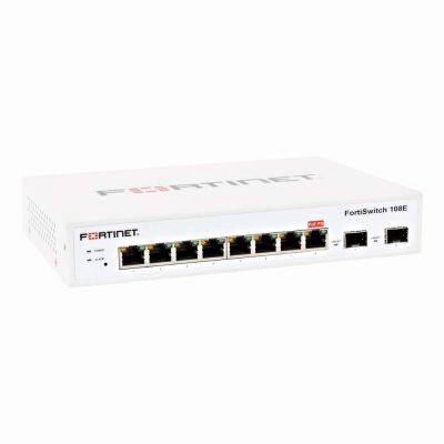 FS-108E Fortinet 8-Ports RJ-45 Gigabit Layer2 Managed Switch with 2x Gigabit SFP Ports