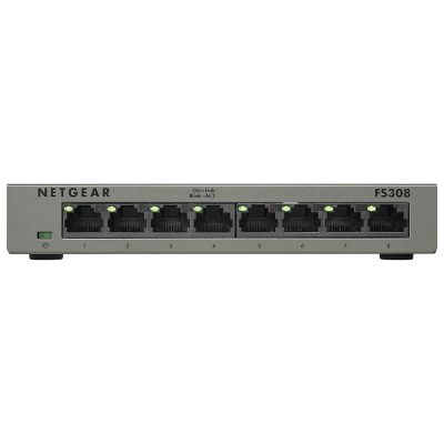 FS308 Netgear 8 Port 10/100 Fast Ethernet Unmanaged Switch