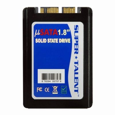 FTR256MU1M Super Talent DuraDrive KX4 Series 256GB MLC SATA 6Gbps uSATA 1.8-inch Internal Solid State Drive (SSD)