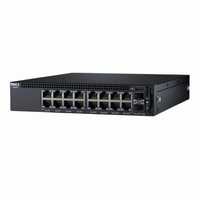 G5JTH Dell Networking X-Series X1018 16 x RJ-45 Ports 10/100/1000Base-T + 2 x SFP Ports Layer 2 Managed 1U Rack-mountable Gigabit Ethernet Switch