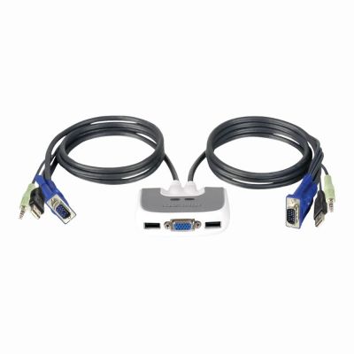 GCS632U Iogear Mini View Micro USB Plus Dual Port KVM Switch2 Computer(s)1 Local User(s)2 x USB1 x VGA