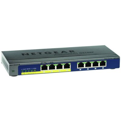 GS108P-100NAS Netgear 8-Port Gigabit PoE Layer 2 Unmanaged Switch