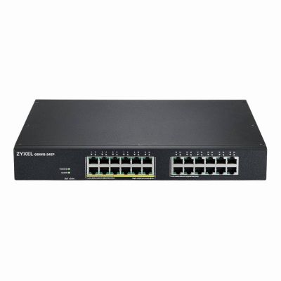 GS1915-24EP ZyXEL 12 x Ports 10/100/1000Base-T + 12 x Ports PoE 10/100/1000Base-T Layer 2 Managed 1U Rack-mountable Gigabit Ethernet Network Switch