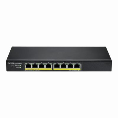 GS1915-8EP ZyXEL 8 x Ports PoE+ 10/100/1000Base-T Layer 2 Unmanaged 1U Rack-mountable Gigabit Ethernet Network Switch
