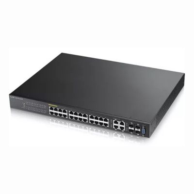 GS2210-24HP ZyXEL 24 x Ports PoE 1000Base-T + 4 x Ports Combo SFP Layer 2 Managed Gigabit Ethernet Network Switch