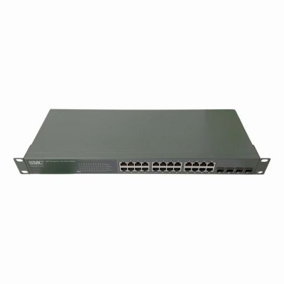 GS24C SMC EZSwitch 24 x Ports 1000Base-T + 4 x Ports SFP Combo Web Managed Smart Switch