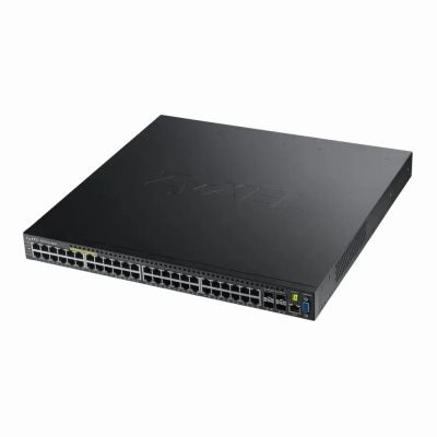 GS3700-48HP ZyXEL 48 x Ports PoE 10/100/1000Base-T + 4 x SFP+ Ports 10Base-X Layer 3 Managed 1U Rack-mountable Gigabit Ethernet Network Switch