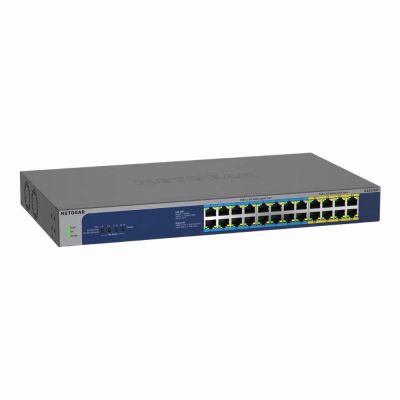 GS524UP-100NAS Netgear 16 x Ports PoE++ 10/100/1000Base-T + 8 x Ports PoE+ 1000Base-T Layer 2 Unmanaged 1U Rack-mountable Gigabit Ethernet Network Switch