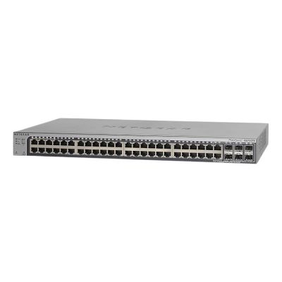 GS752TS Netgear ProSafe 48 x Ports 10/100/1000Base-T + 2 x Ports Combo SFP + 4 x Ports SFP Layer3 Managed 1U Rack-mountable Gigabit Ethernet Network Switch