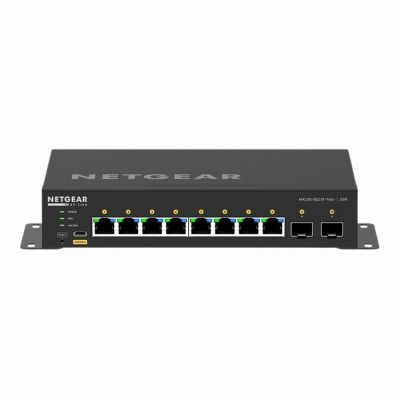 NETGEAR GSM4210PX-100NAS AV Line M4250-8G2XF-PoE+ Switch L3 Managed 8 x 10/100/1000 (8 PoE+) + 2 x 10 Gigabit SFP+ Side to Side Airflow Rack-mountable PoE+ (220 W)