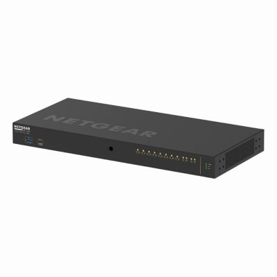 GSM4212P-111NAS Netgear 8 x Ports PoE+ 10/100/1000Base-T + 2 x SFP Ports Layer 3 Managed Desktop Gigabit Ethernet Network Switch