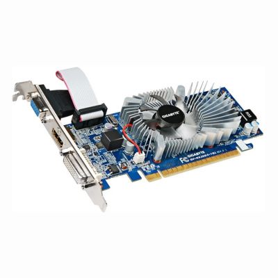 GV-N620D3-1GL Gigabyte GeForce GT 620 1GB DDR3 64-Bit HDMI / DVI-I / D-Sub PCI-Express 2.0 Low-Profile Video Graphics Card