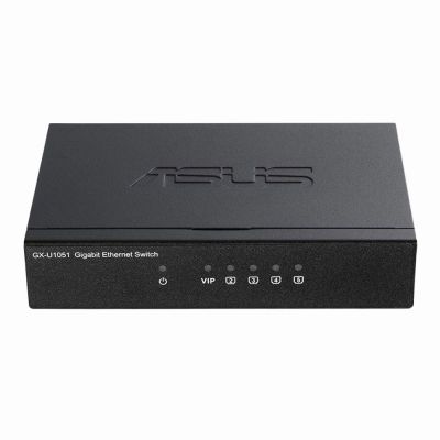 GX-U1051 Asus 5 x Ports 1000Base-T RJ-45 Gigabit Ethernet Plug-N-Play Compact Size Switch