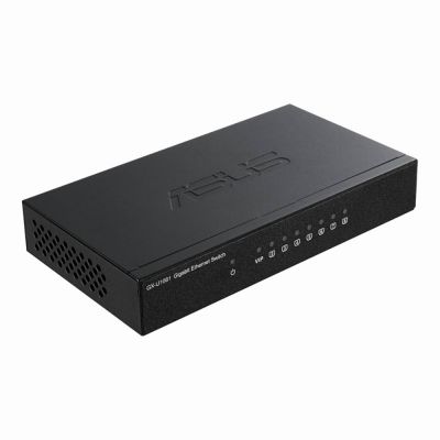 GX-U1081 Asus 8 x Ports 1000Base-T RJ-45 Gigabit Ethernet Plug-N-Play Compact Size Switch