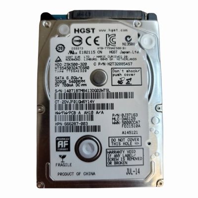 H2T320854S7 HGST 320GB 5.4K RPM 6Gb/s SATA 2.5-inch Hard Drive