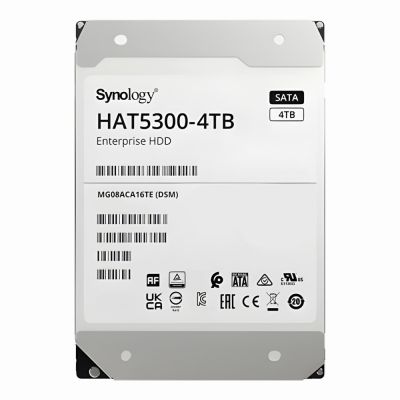 Synology HAT5300-4T 4Tb Sata 6Gbps 512e 7200Rpm 256Mb Cache 3.5Inch Internal Hard Drive