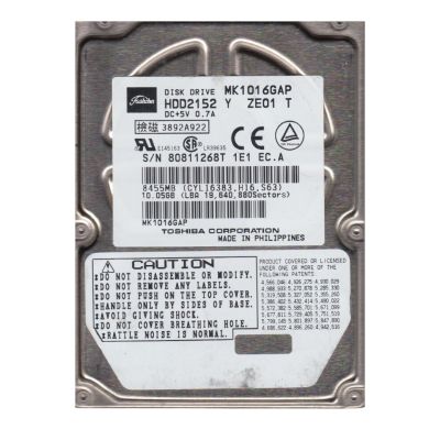 HDD2152 Toshiba 10GB 4.2K RPM Ultra ATA/66 1MB Cache 2.5-Inch Hard Drive