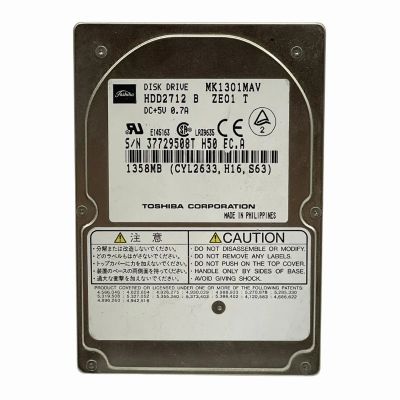 HDD2712 Toshiba 1.35GB 4.2K RPM IDE 128KB Cache 2.5-Inch Hard Disk Drive