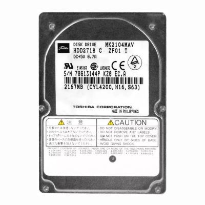 HDD2718 Toshiba 2.16GB 4.2K RPM IDE Ultra ATA/33 (ATA-4) 128KB Cache 2.5-Inch Hard Drive