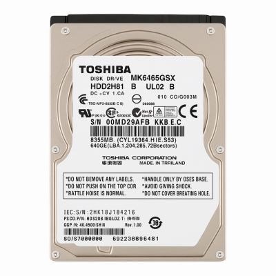 HDD2H81 Toshiba 640GB 5400RPM SATA 3Gb/s 8MB Cache 2.5-Inch Hard Drive