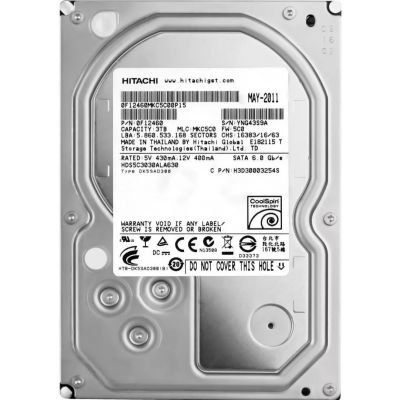 HDS5C3030ALA630 Hitachi Deskstar 5K3000 3TB SATA 6GB/s 32MB Cache 3.5-inch Hard Drive
