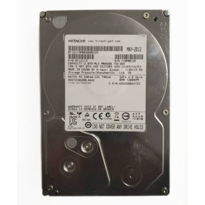HDS723020BLA642 Hitachi Deskstar 7K3000 2TB 7200RPM SATA 6GB/s 64MB Cache 3.5-inch Hard Drive