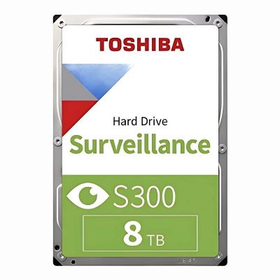 Toshiba S300 HDWT380UZSVAR 8TB 7200Rpm 256mb Cache SATA 6.0Gbps 3.5Inch Internal Hard Drive